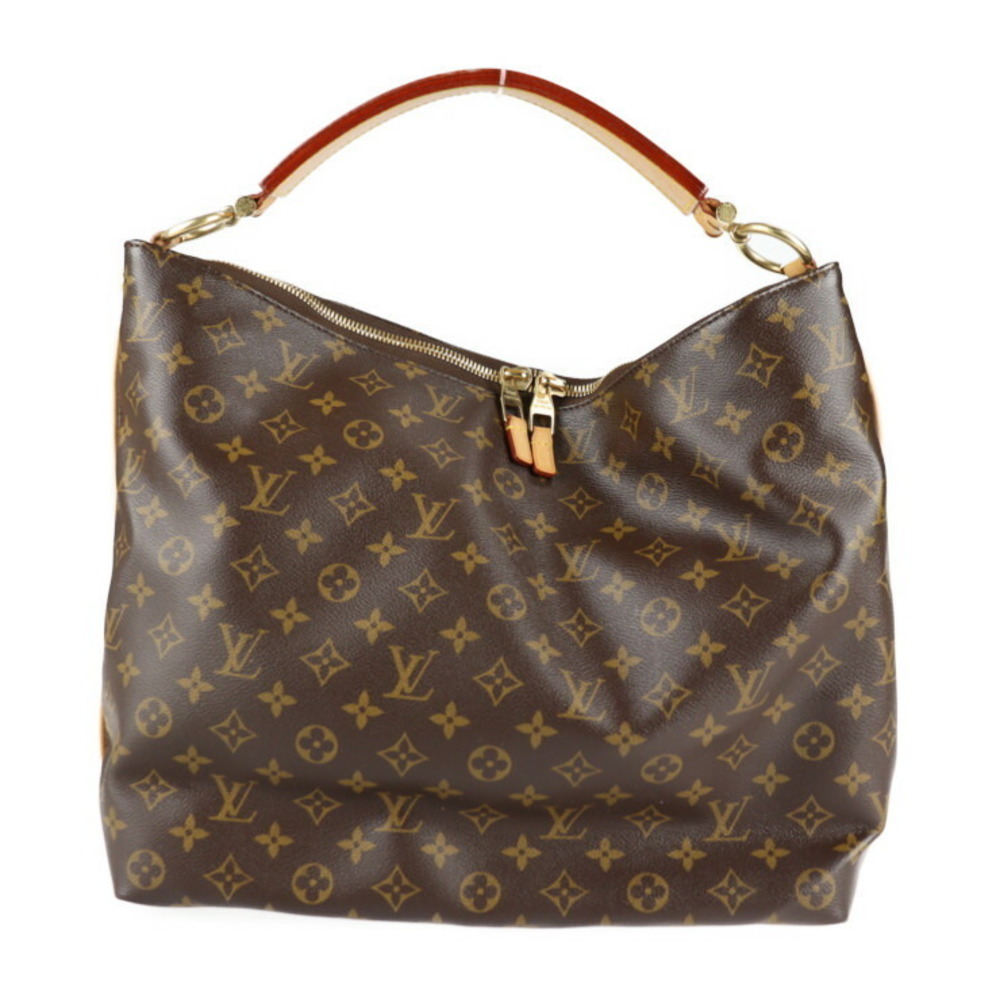 Louis Vuitton Sully MM Shoulder Bag Brown